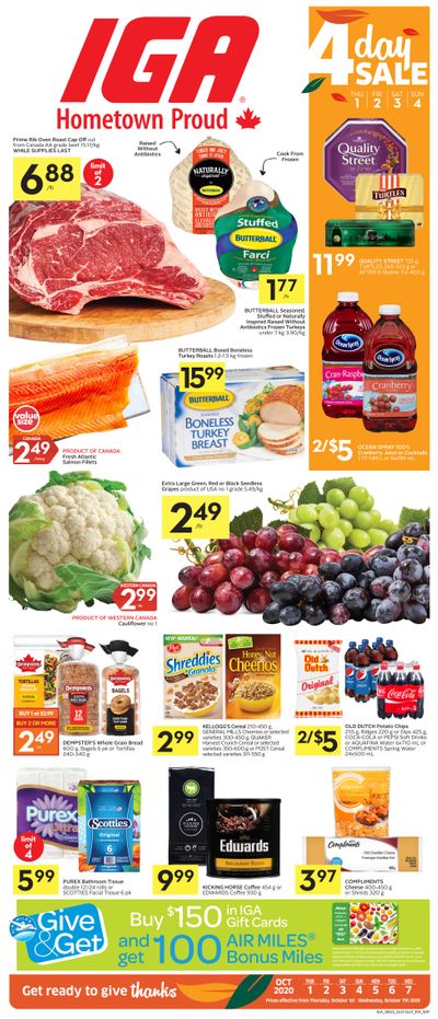 IGA (AB & BC) Flyer October 1 to 7