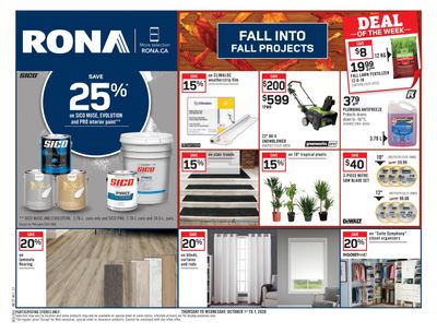 Rona (West) Flyer October 1 to 7