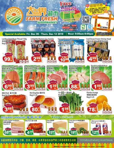 Farm Fresh Supermarket Flyer December 6 to 12