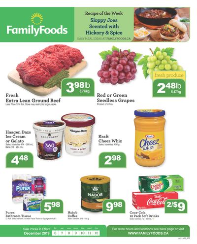 Family Foods Flyer December 6 to 12