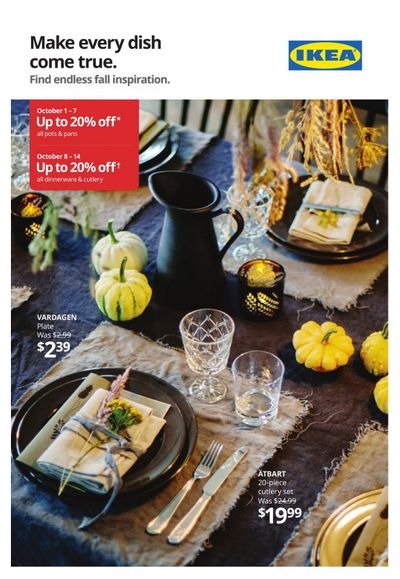 Ikea Flyer October 1 to 14