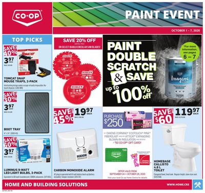 Co-op (West) Home Centre Flyer October 1 to 7