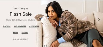 Hudson’s Bay Canada Online Flash Sale: Today, Save up to 35% Off Women’s Clothing