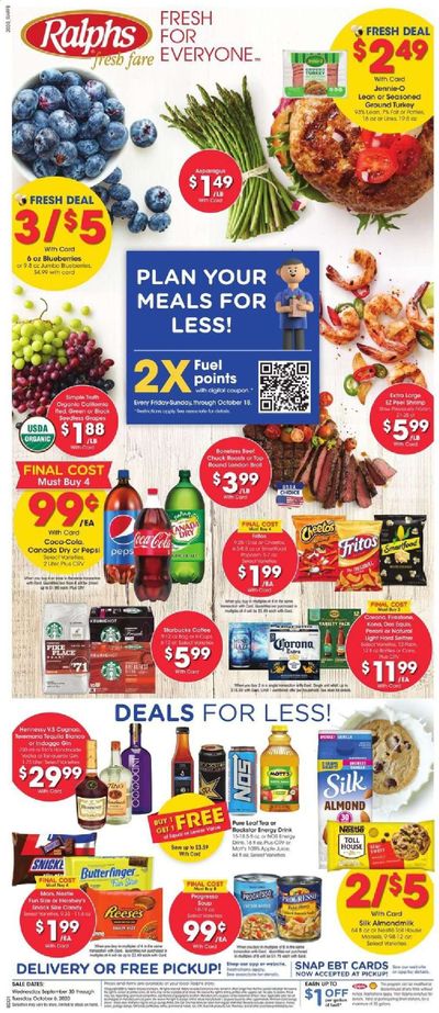 Ralphs fresh fare Weekly Ad Flyer September 30 to October 6