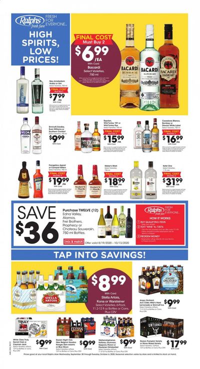 Ralphs fresh fare Weekly Ad Flyer September 30 to October 6