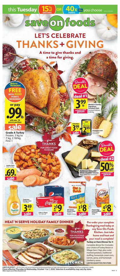 Save on Foods (AB) Flyer October 1 to 7
