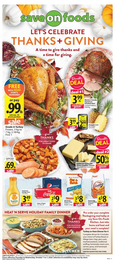 Save on Foods (BC) Flyer October 1 to 7