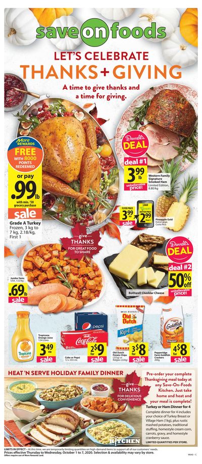Save on Foods (SK) Flyer October 1 to 7