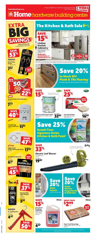 Home Hardware Building Centre (BC) Flyer October 1 to 14
