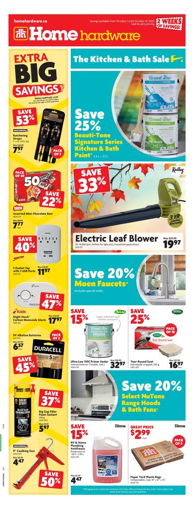 Home Hardware (BC) Flyer October 1 to 14