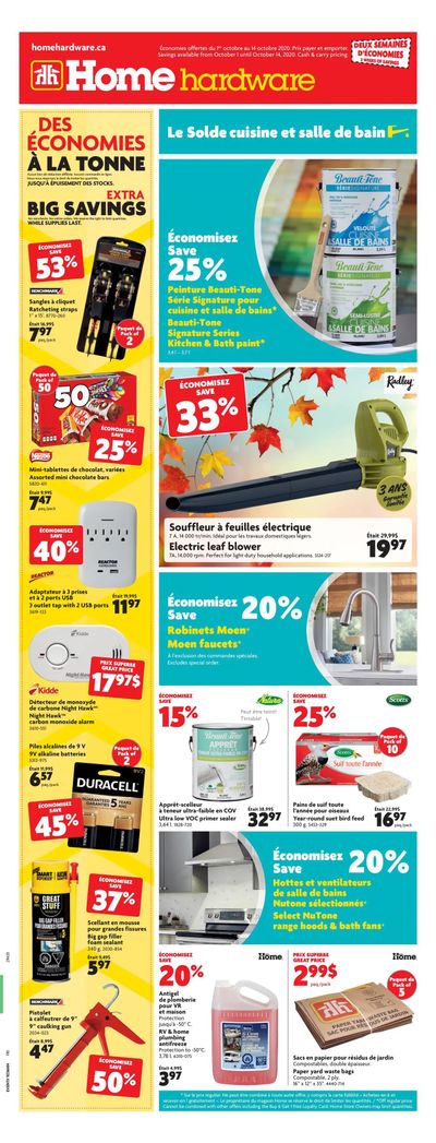 Home Hardware (QC) Flyer October 1 to 14