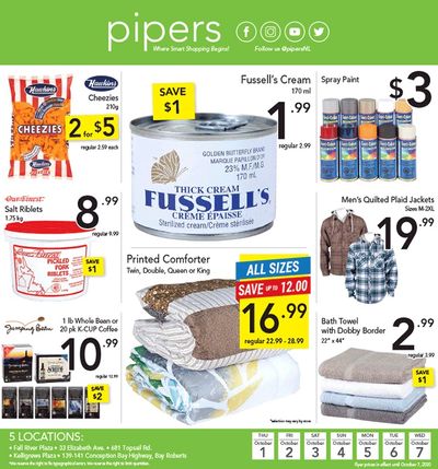 Pipers Superstore Flyer October 1 to 7