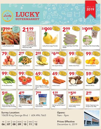 Lucky Supermarket (Surrey) Flyer December 6 to 12