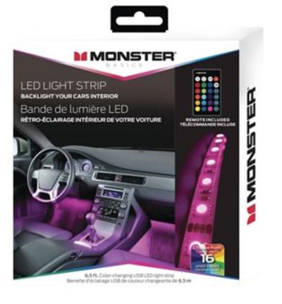 Monster LED Interior Car Light on Sale for $9.99 at Canadian Tire Canada