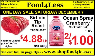 Food 4 Less Flyer December 6 to 12