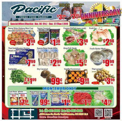 Pacific Fresh Food Market (North York) Flyer December 6 to 12