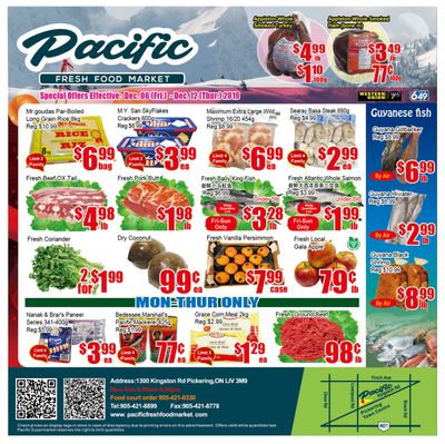 Pacific Fresh Food Market (Pickering) Flyer December 6 to 12
