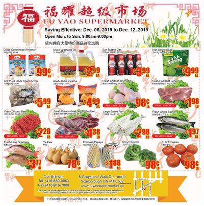 Fu Yao Supermarket Flyer December 6 to 12