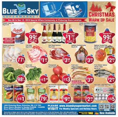 Blue Sky Supermarket (Pickering) Flyer December 6 to 12