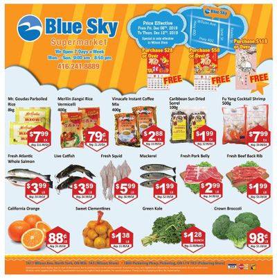 Blue Sky Supermarket (North York) Flyer December 6 to 12