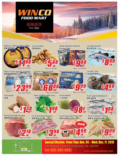 WinCo Food Mart (HWY 7) Flyer December 5 to 11