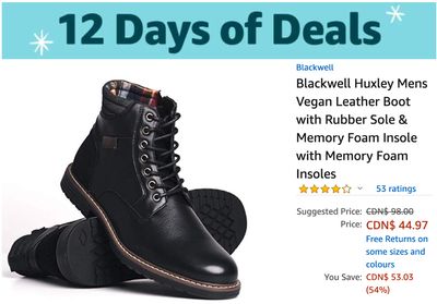 Amazon Canada 12 Days of Deals: Today, Save 54% on Men’s Footwear from Boathouse + 25% on Verilux HappyLight