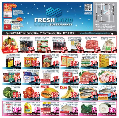 FreshLand Supermarket Flyer December 6 to 12