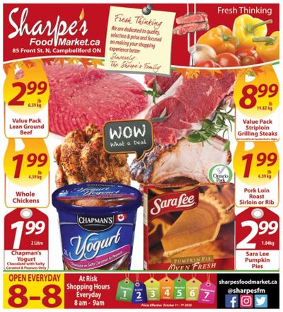 Sharpe's Food Market Flyer October 1 to 7