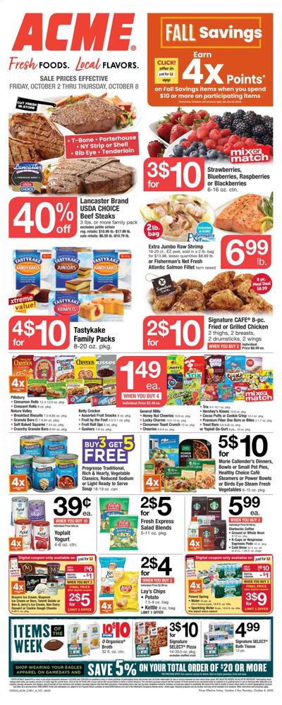 ACME Weekly Ad Flyer October 2 to October 8