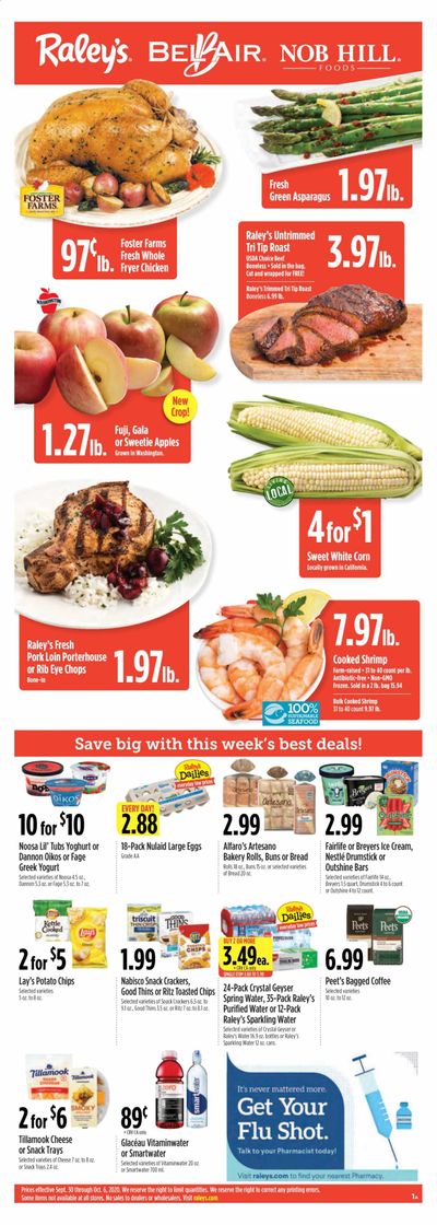 Raley's Weekly Ad Flyer September 30 to October 6