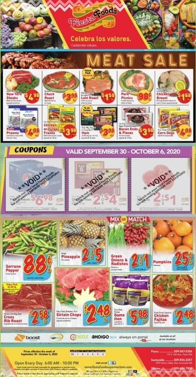 Fiesta Foods SuperMarkets Weekly Ad Flyer September 30 to October 6
