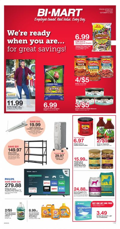 Bi-Mart Weekly Ad Flyer October 1 to October 6