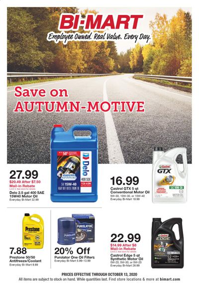 Bi-Mart Weekly Ad Flyer October 1 to October 13