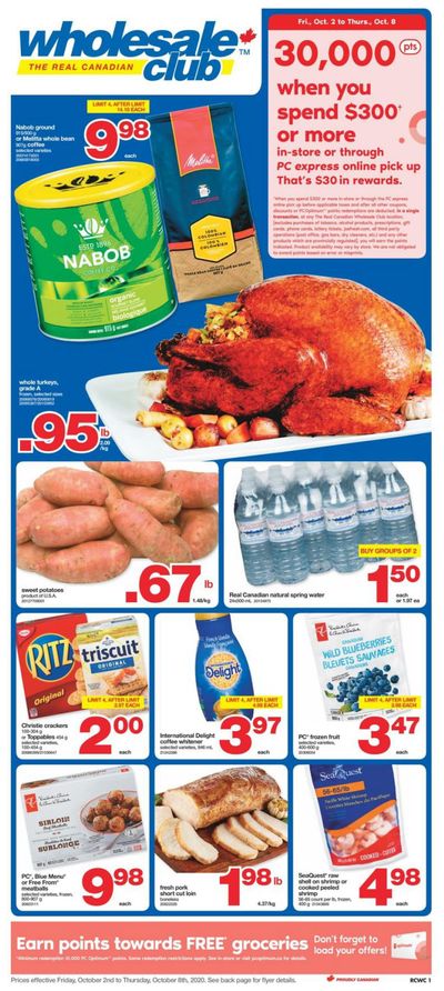 Real Canadian Wholesale Club Flyer October 2 to 8