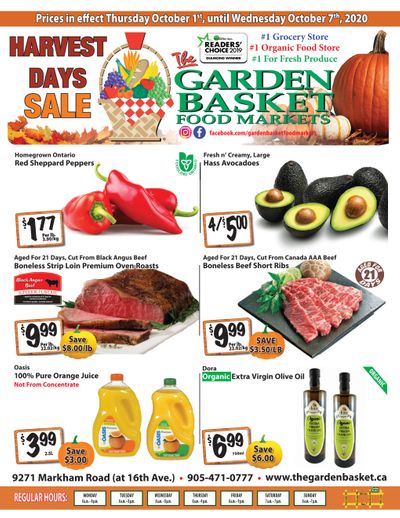 The Garden Basket Flyer October 1 to 7