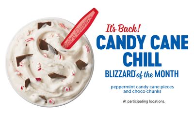 Dairy Queen Canada Candy Cane Chill Blizzard is Back!