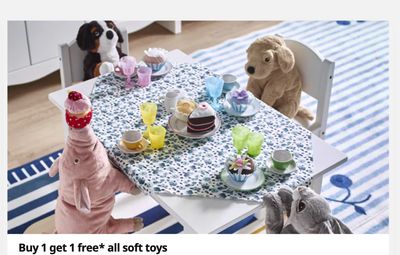 IKEA Canada Deals: Buy One, Get One FREE All Soft Toys + Save up to 20% Off All Cushion Covers + 40% off Select Dining Furniture