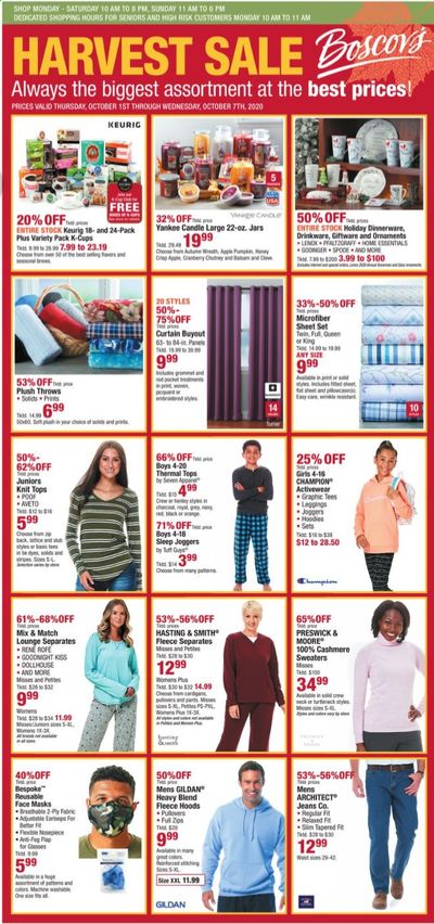 Boscov's Weekly Ad Flyer October 1 to October 7