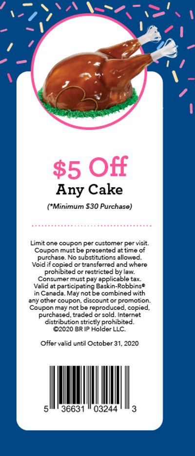$5 OFF ANY CAKE! Fall in love with Pumpkin Cheesecake!