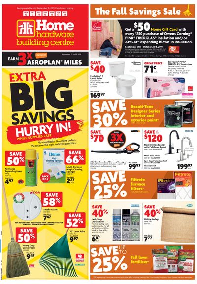 Home Hardware Building Centre (BC) Flyer September 12 to 18