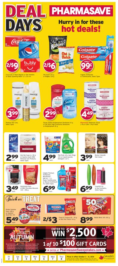 Pharmasave (ON) Flyer October 2 to 8