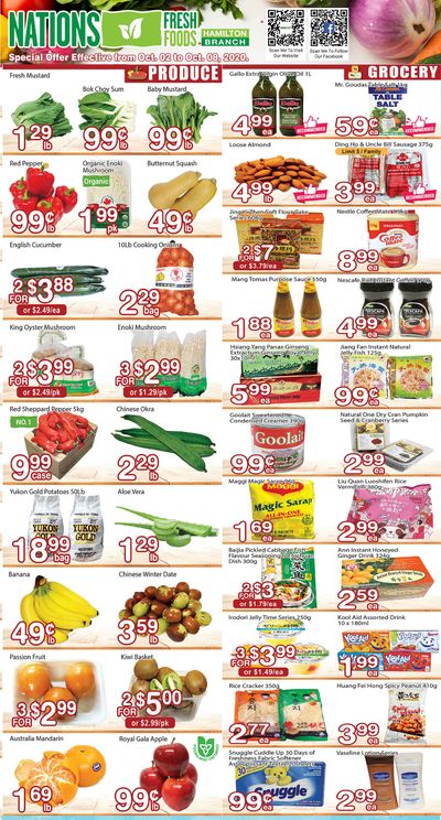 Nations Fresh Foods (Hamilton) Flyer October 2 to 8