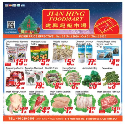 Jian Hing Foodmart (Scarborough) Flyer September 25 to October 1