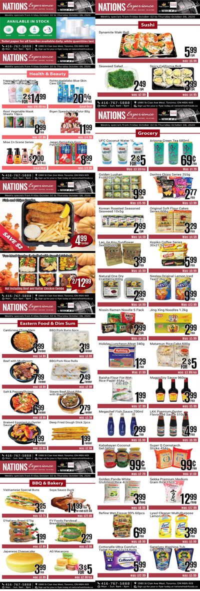Nations Fresh Foods (Toronto) Flyer October 2 to 8