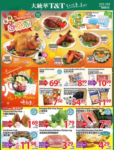 T&T Supermarket (Ottawa) Flyer October 2 to 8