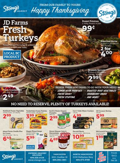 Stong's Market Flyer October 2 to 15