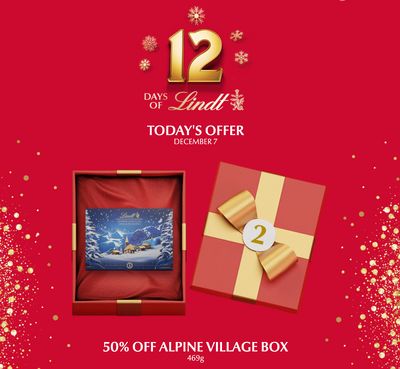 Lindt Chocolate Canada Holiday 12 Days Of Deals: Today, Save 50% off Alpine Village Box
