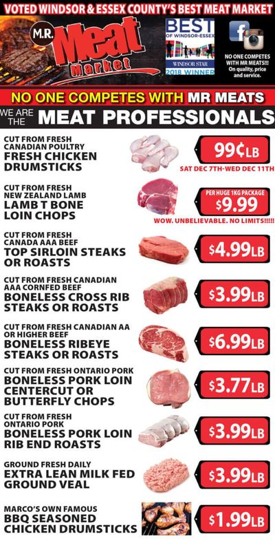 M.R. Meat Market Flyer December 7 to 14