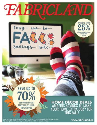 Fabricland (ON) Flyer October 2 to 31