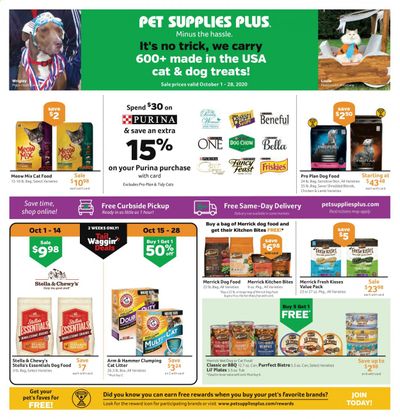 Pet Supplies Plus Weekly Ad Flyer October 1 to October 28